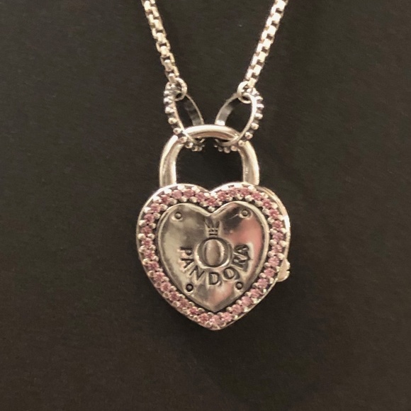 Pandora Lock Your Promise Necklace 925 